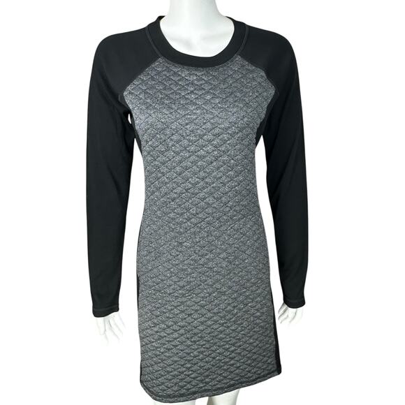 Smartwool Diamond Peak Quilted Mini Dress Medium Comfort Pockets Merino Wool LS - Picture 2 of 14